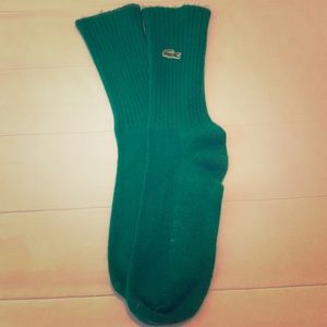 Men’s Vintage Green Lacoste Socks